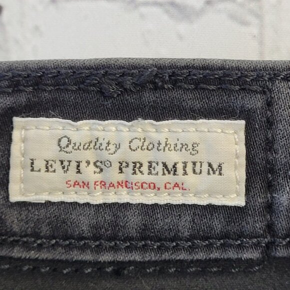 Levi’s premium denim dark gray/washed out black 311 shaping skinny jeans 18W - Picture 10 of 13